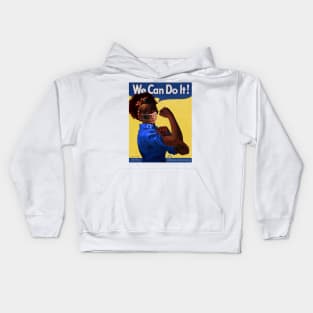 African American Rosie the Riveter We Can Do It Coronavirus 2020 Poster Kids Hoodie